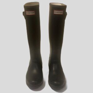 Hunter Rain Boots Women’s Size 5 Mens 4 Gray Original Tall Adjustable Waterproof